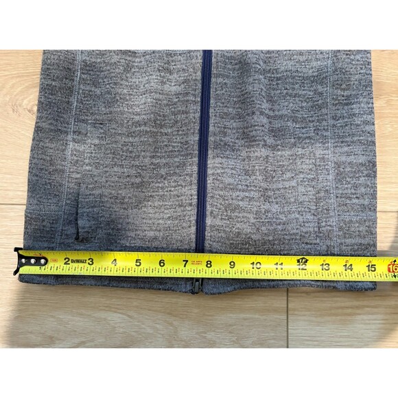 Johnnie-O Full Zip Vest BOYS Size 10 Quarry Heathered Grey Blue Liner - Picture 6 of 13